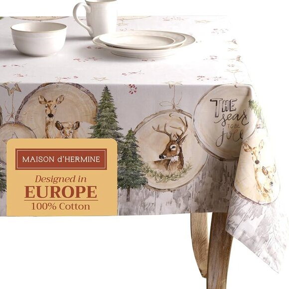 Maison d'Hermine Mountain life‎ tablecloth 60" x 109" - Picture 2 of 7